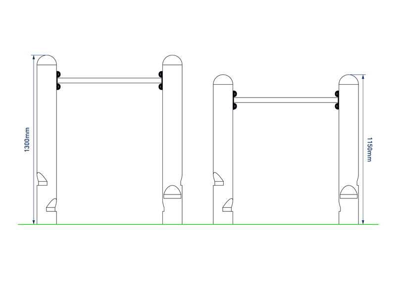 Technical render of a Roll Over Bars Traverse